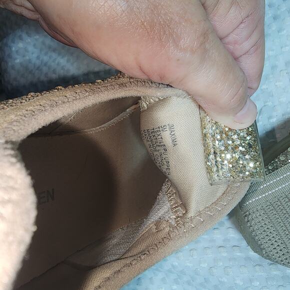 STEVE MADDEN EUC WOMENS SZ 5M. MAXIMA BLUSH MULTI SPARKLY SNEAKER SHOES - Picture 4 of 10